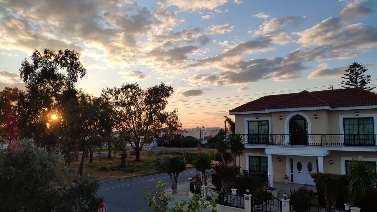 Sonnenuntergang in Oroklini
