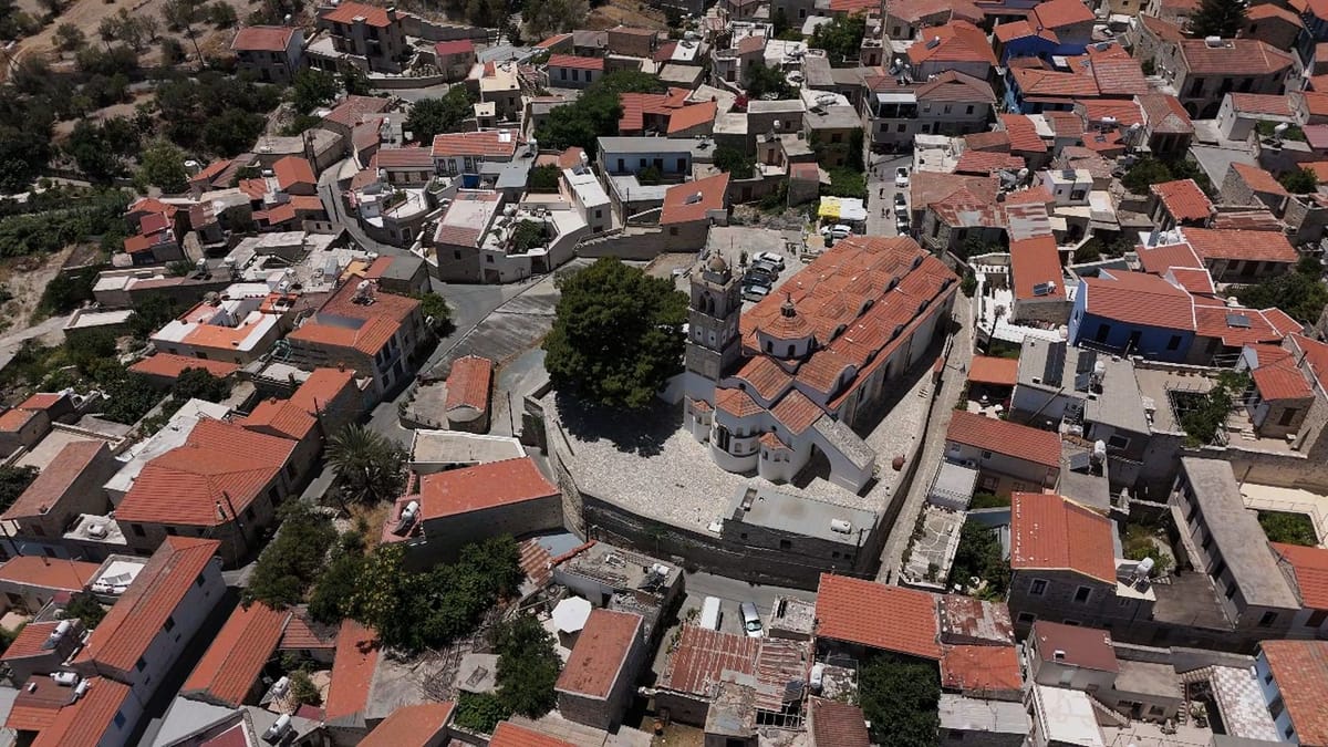 Pano Lefkara von oben